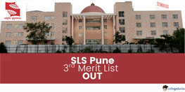 SLS Pune SLAT 2026 Third Merit List Out